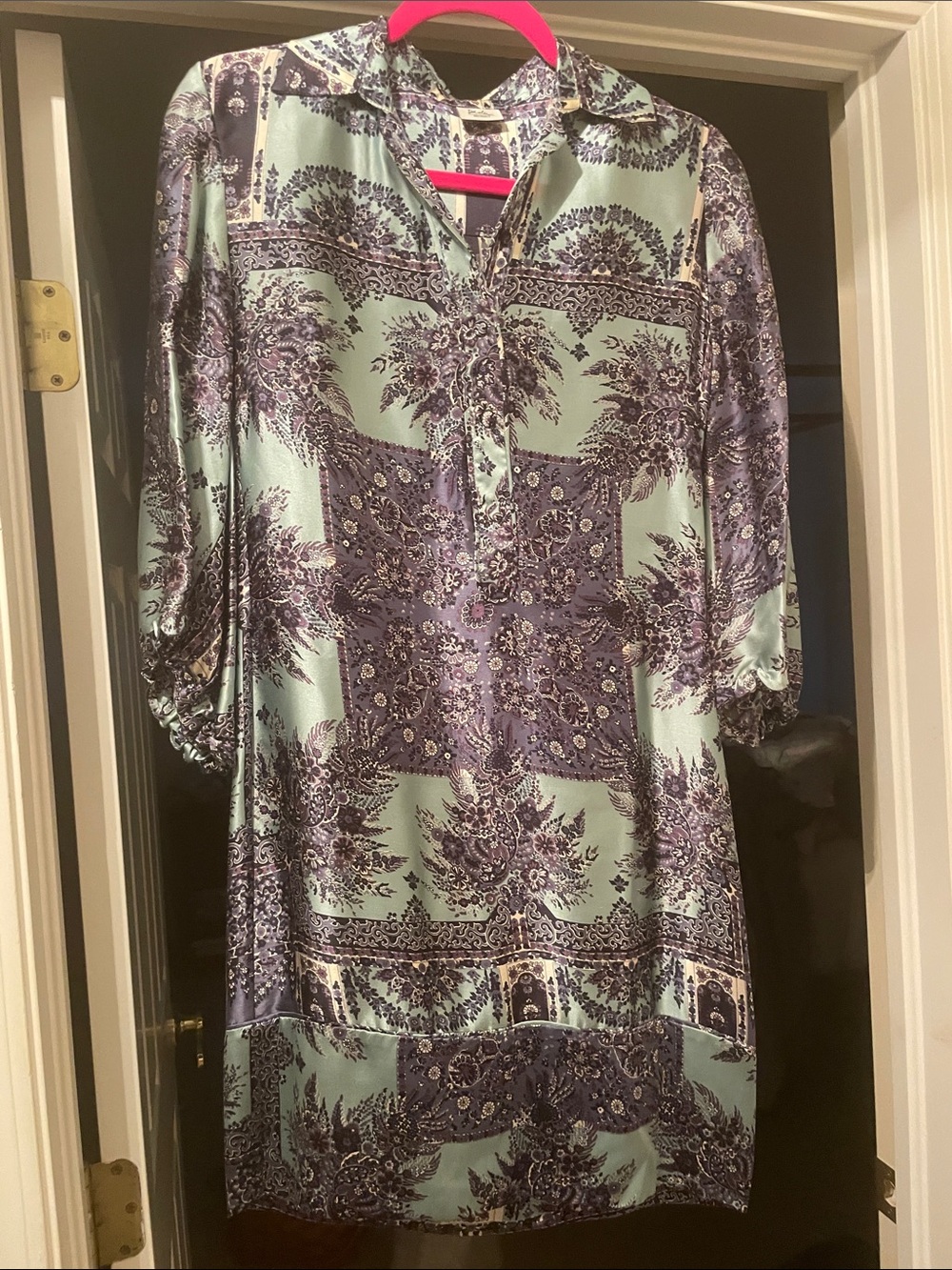 Daslu silk paisley dress